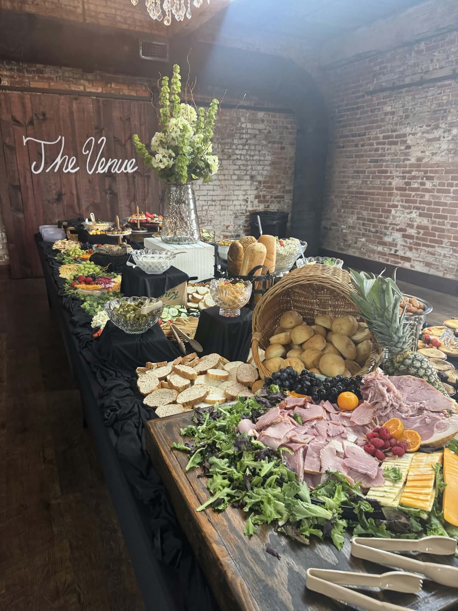 Grazing and buffet food arranged for guests